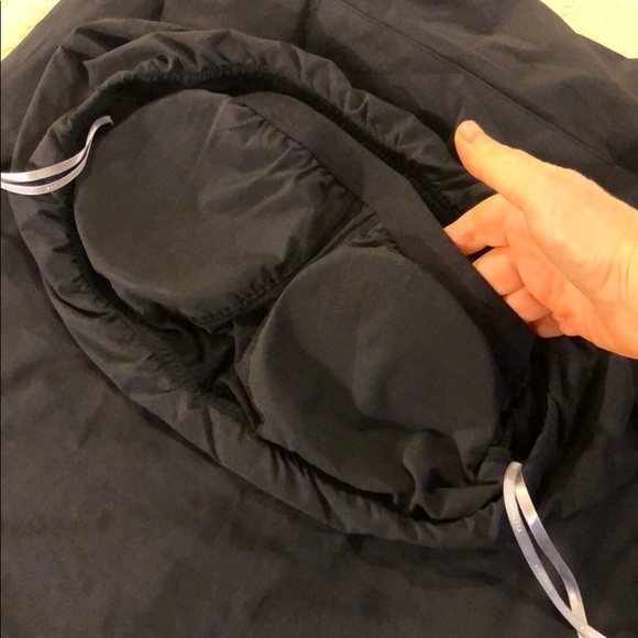 16 Athleta -BLACK- strapless, stretchy, belted NWOT - Picture 7 of 14